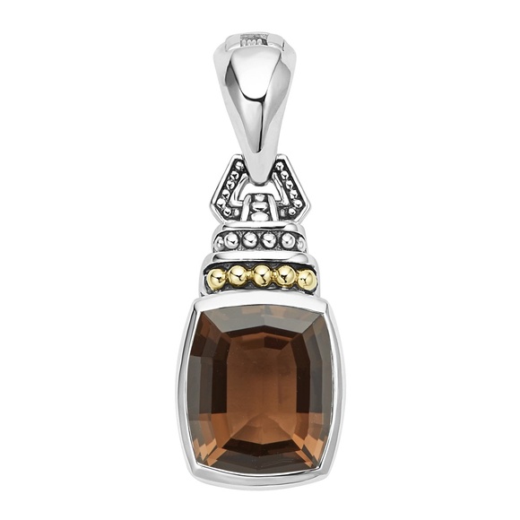 LAGOS Caviar Color Smokey Quartz Pendant in Sterling Silver - Picture 1 of 2